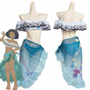 Adults Encanto Mirabel Costume Ruffle Swimsuit Set