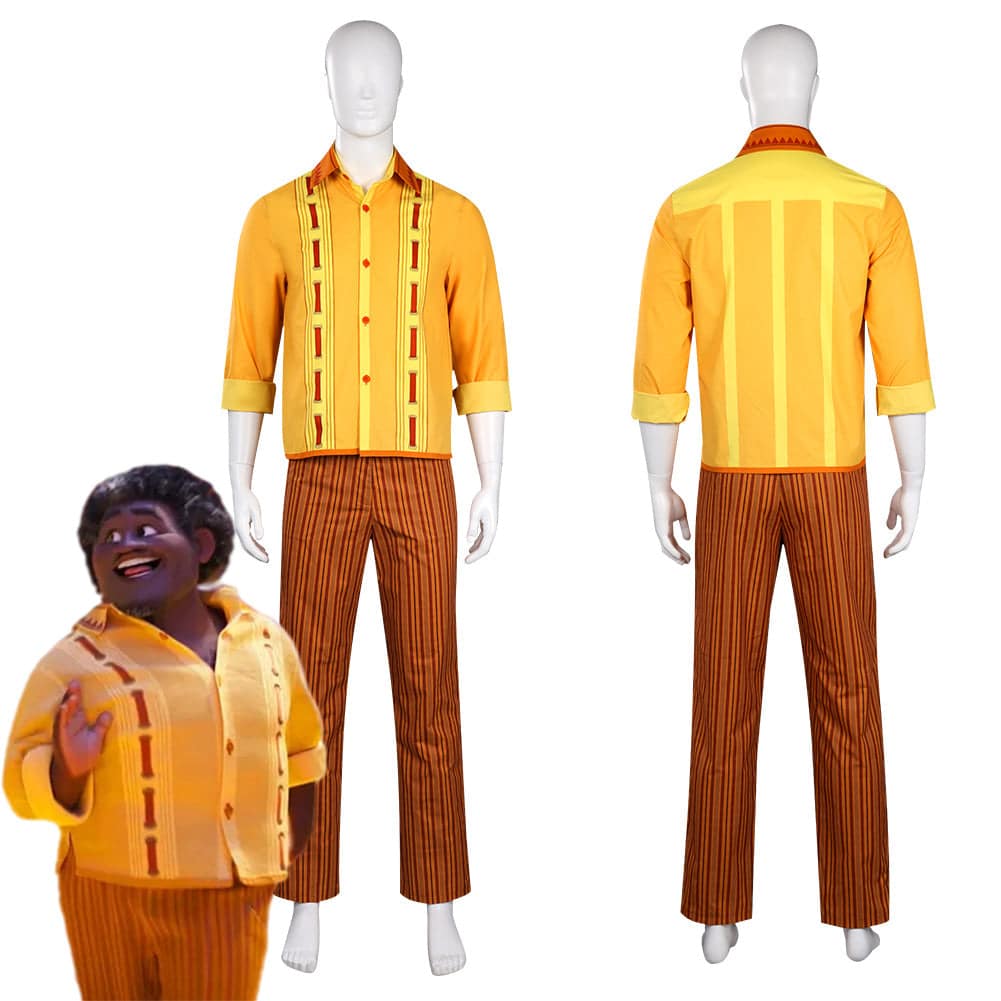 Felix Encanto Costume Yellow Shirt Pants Set