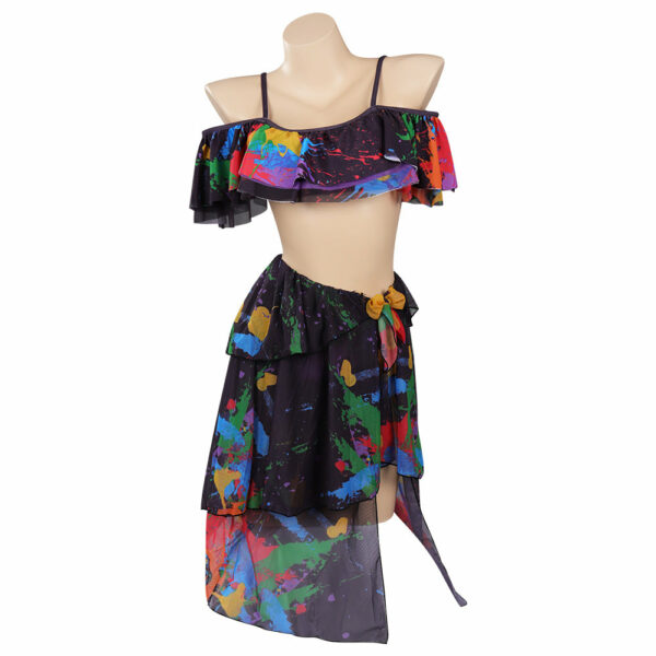 Isabela Encanto Costume Colorful Ruffle Swimsuit