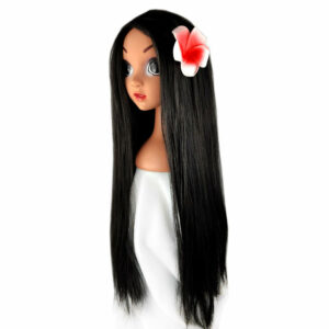 Isabela Encanto Costume Wigs Black Long Hair