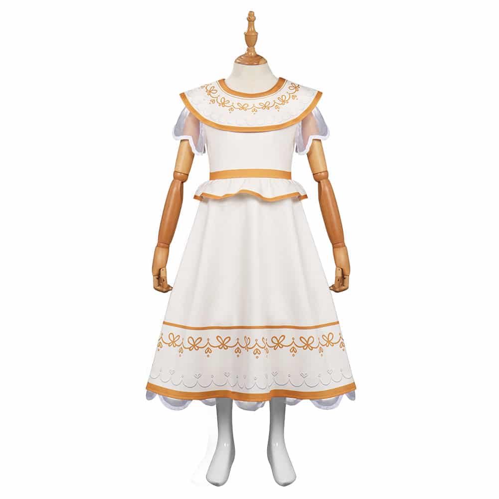 Kids Encanto Mirabel Dress Gift Ceremony White Dress