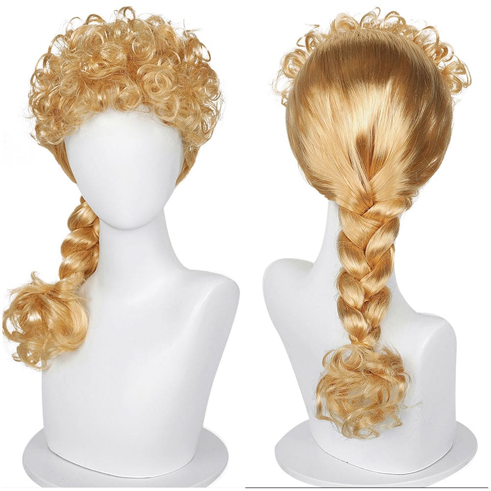 Pepa Encanto Costume Wigs Curly Blonde Hair