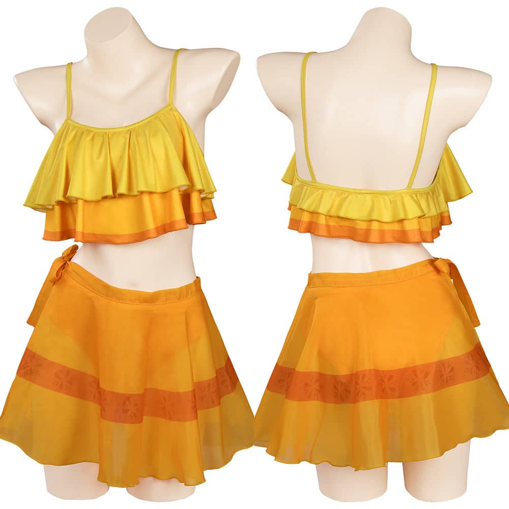 Pepa Encanto Costume Yellow Ruffle Two-Piece Swimsuit