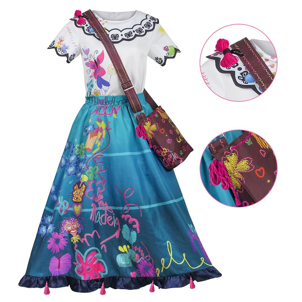 Adults Encanto Mirabel Dress Floral Dress Full Set