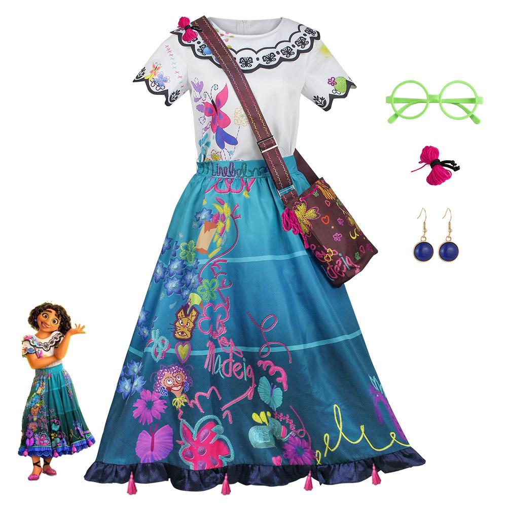 Adults Encanto Mirabel Dress Floral Dress Full Set