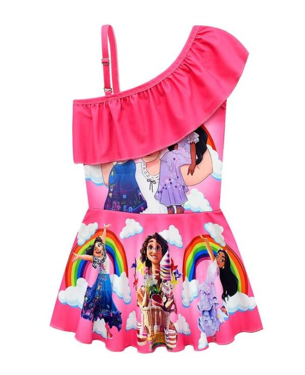 Encanto Dress Toddler Girls Encanto Print One Shoulder Swimdress