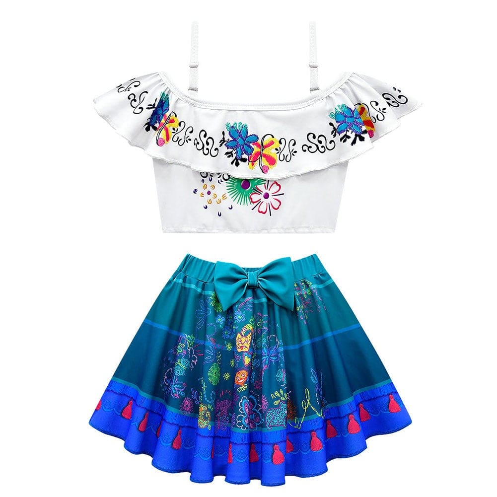Encanto Mirabel Dress Girls Two-Piece Swimsuit