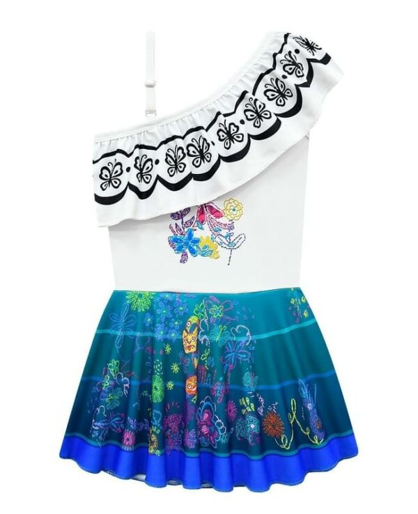Encanto Mirabel Dress Toddler Ruffle One Shoulder Swimsuit