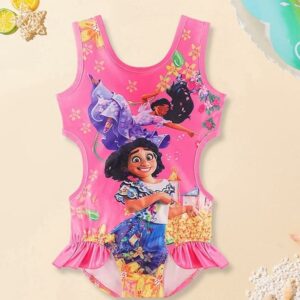 Toddler Girls Encanto Dress One Piece Tank Swimsuit