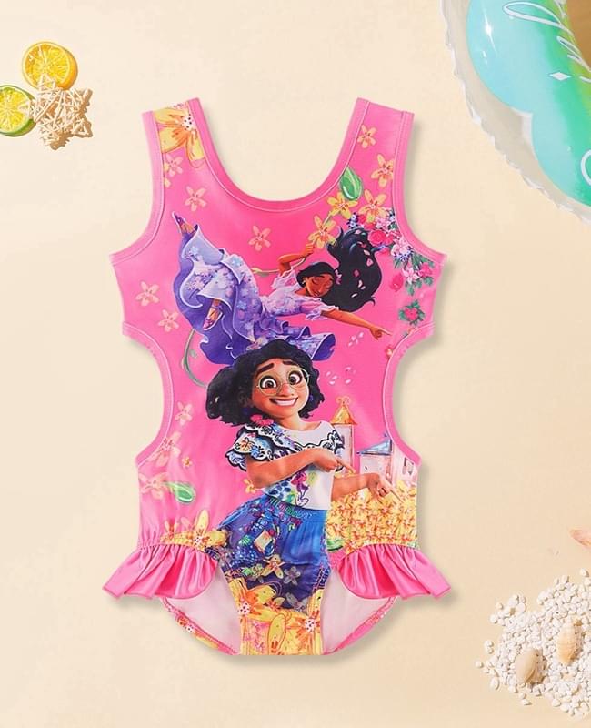 Toddler Girls Encanto Dress One Piece Tank Swimsuit