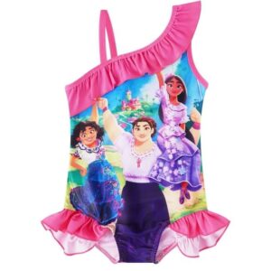 Toddler Girls Encanto Dress Ruffle One Piece Swimsuit