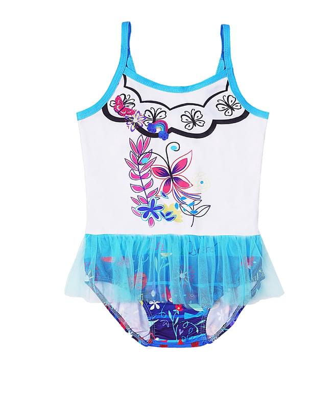 Toddler Girls Encanto Mirabel Dress Organza Tank Dress Swimsuit